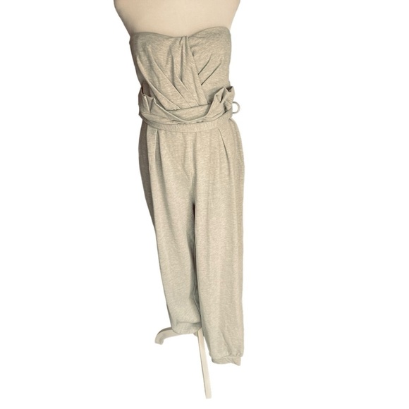 Michael Costello - Helen Strapless Sweatshirt Comfy Casual Jumpsuit Sz XL - Picture 3 of 8